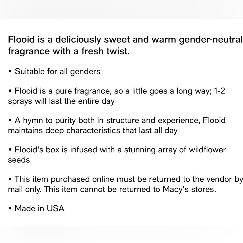 Non Gender Specific Flooid Travel Size 10ml - New in Box - Picture 3 of 4